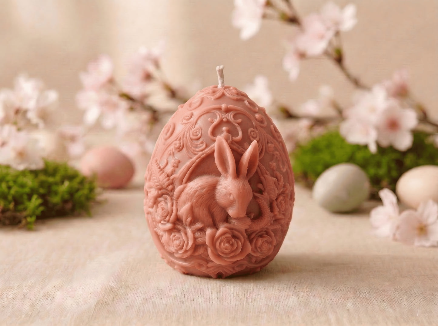 Rose Garden Bunny Egg