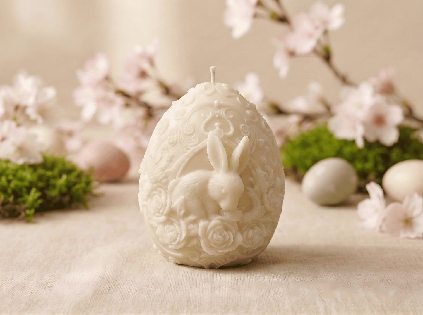Rose Garden Bunny Egg
