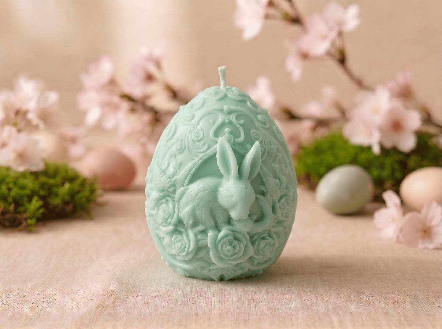 Rose Garden Bunny Egg