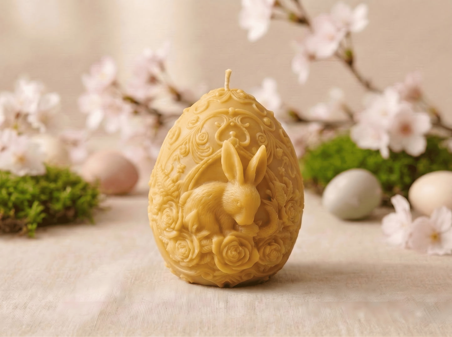 Rose Garden Bunny Egg
