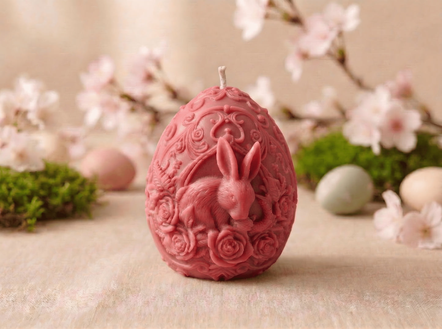 Rose Garden Bunny Egg