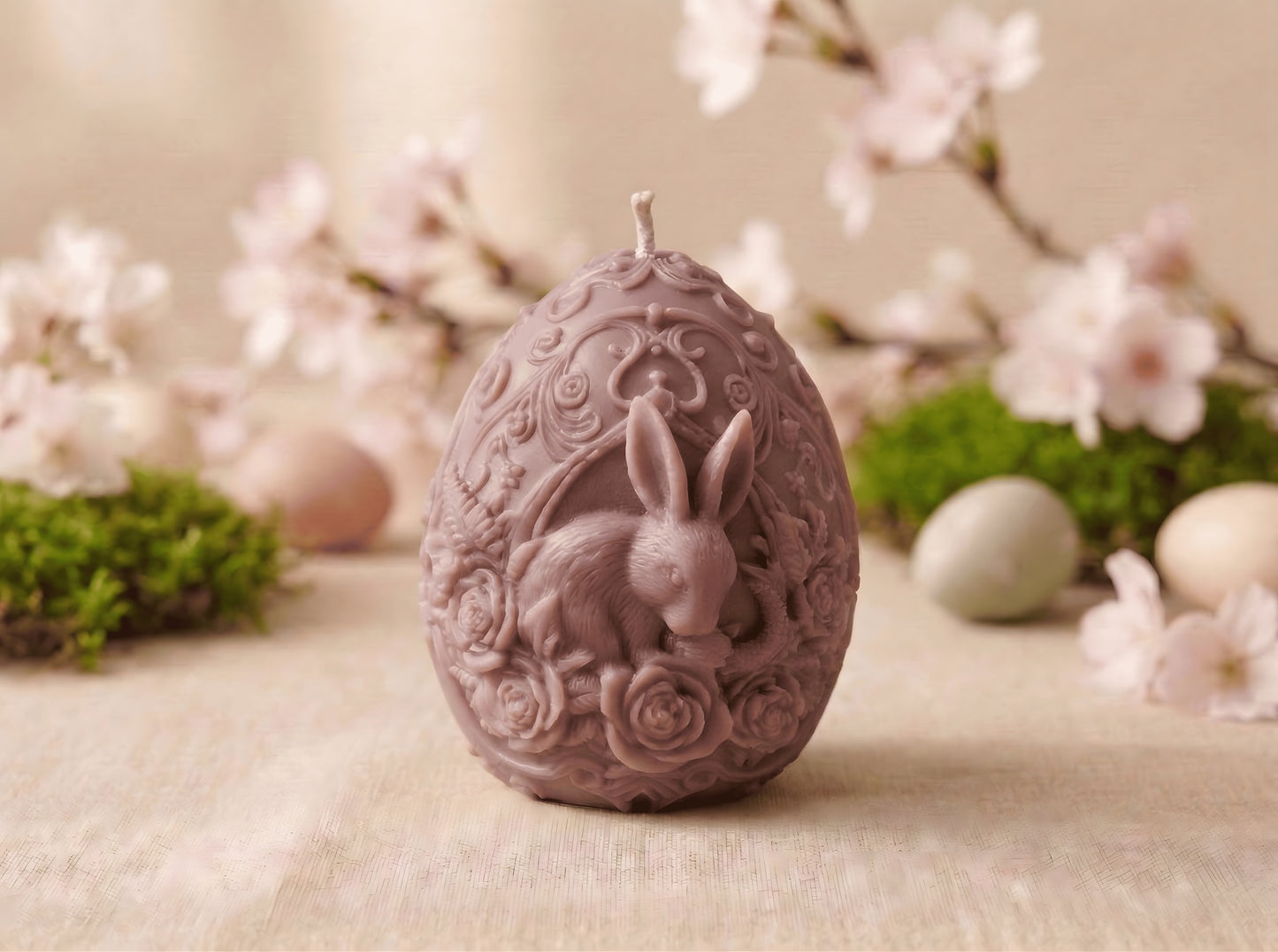 Rose Garden Bunny Egg
