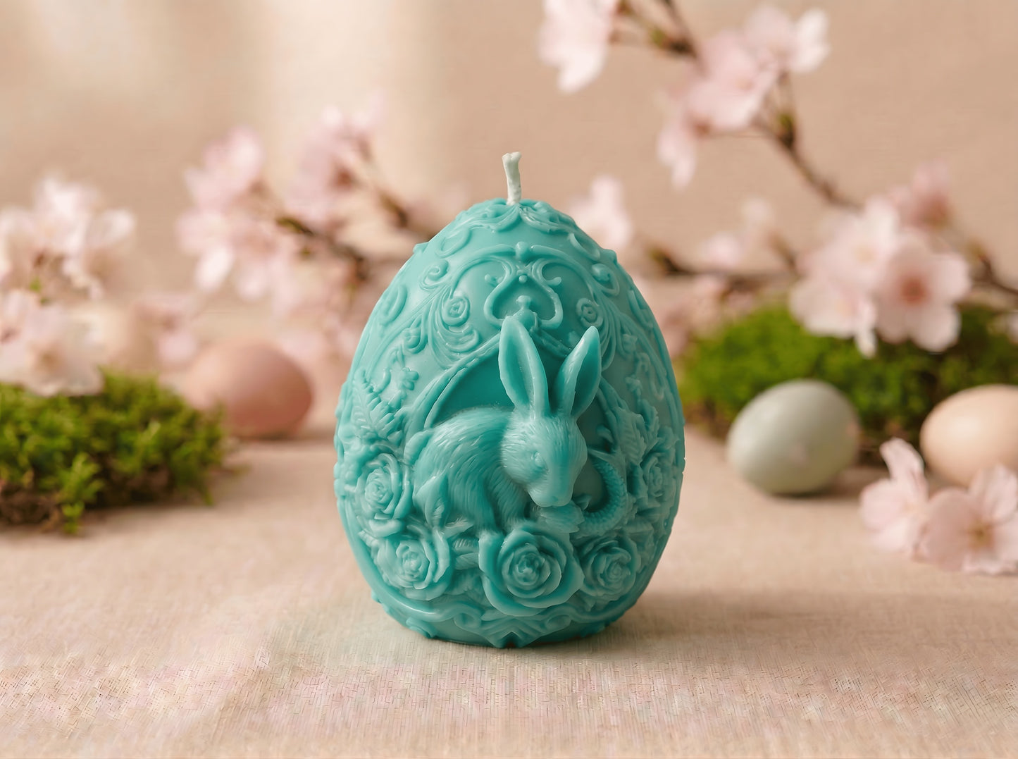 Rose Garden Bunny Egg