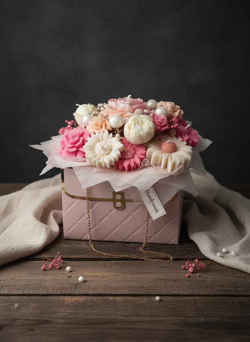 Forever Bouquet Vegane Blumenkerzen