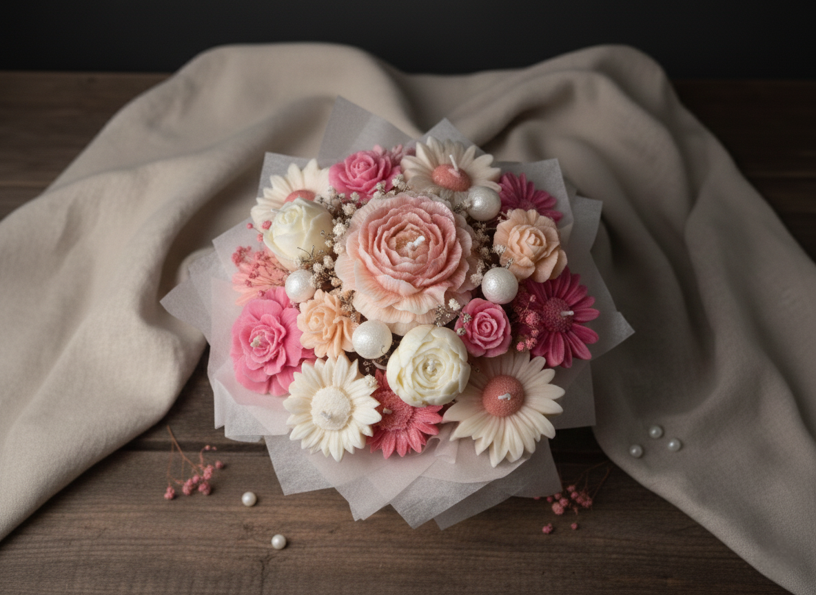 Forever Bouquet Vegane Blumenkerzen