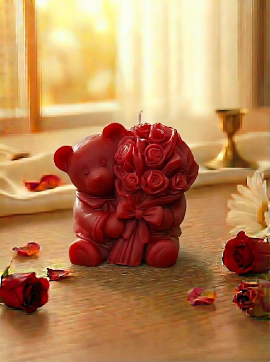 Teddy of Love Bär mit Rosenstrauß