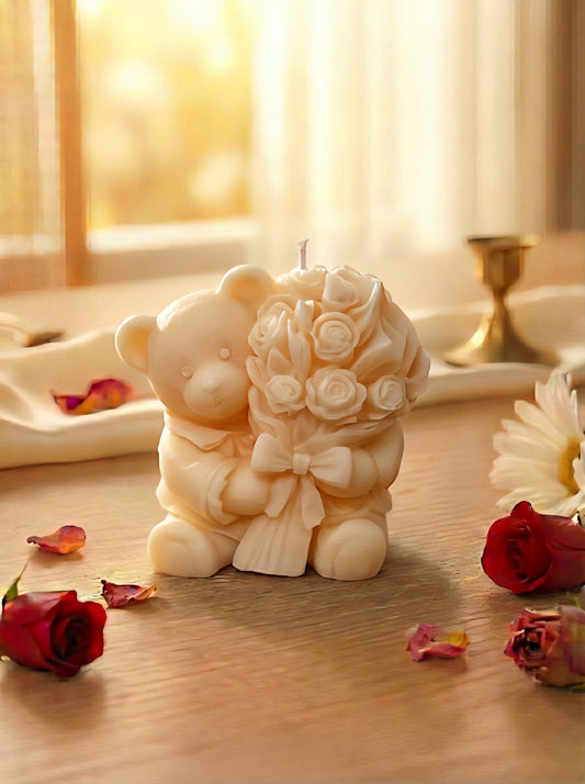 Teddy of Love Bär mit Rosenstrauß